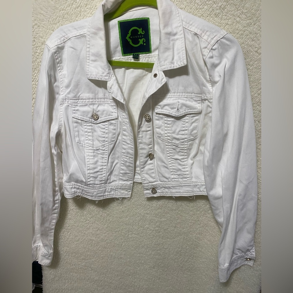 C. Wonder Bright White Denim Jacket
